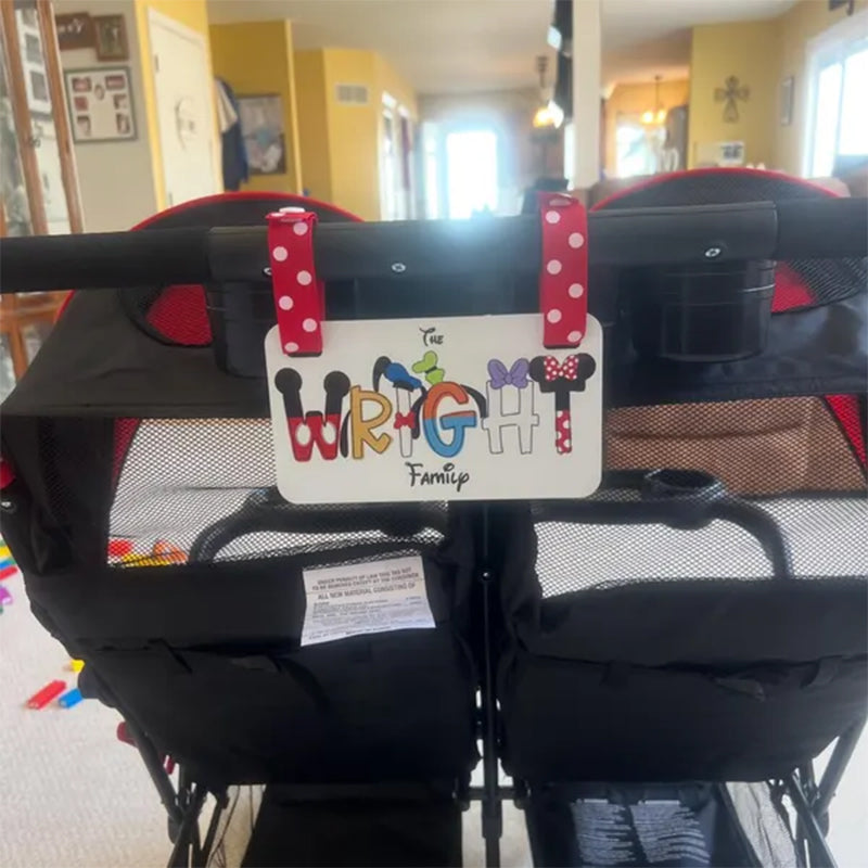 Personalized Family Name Stroller Tag