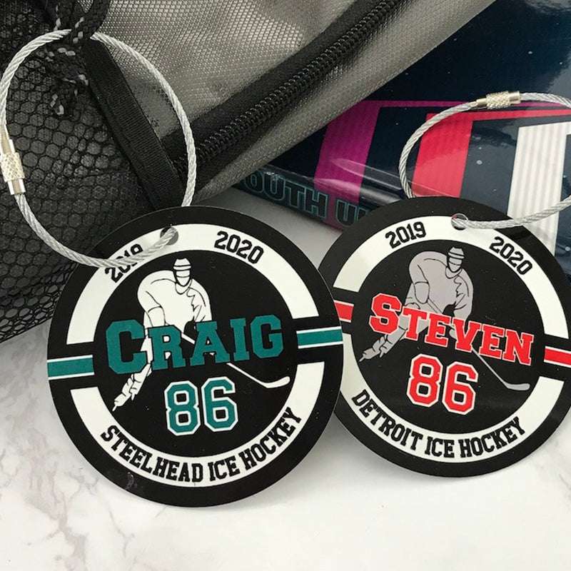 Wrestler ,Volleyball ,Softball ,Ice Hockey Hockey Soccer Sport Bag Tag