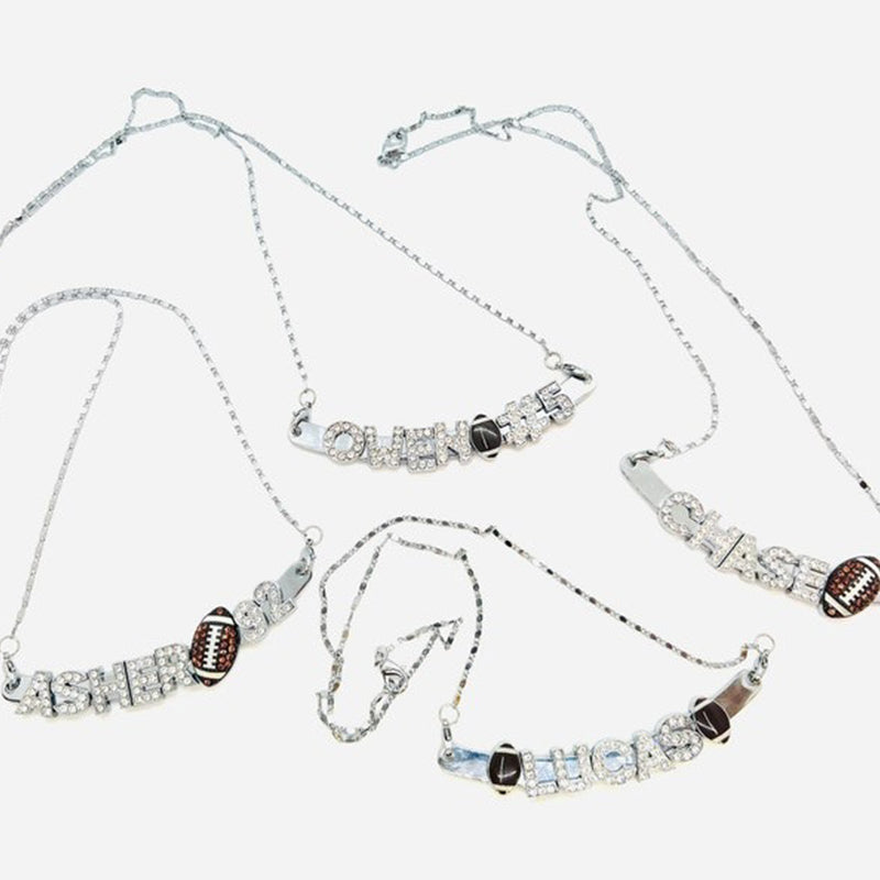 Football Mom Necklace Football Necklace Football Jewelry Football Gifts