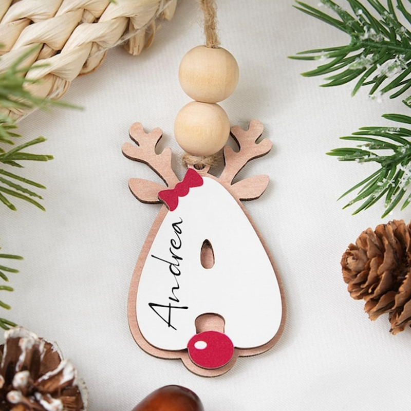 Personalized Christmas Name Ornaments, Initial Ornament 2025