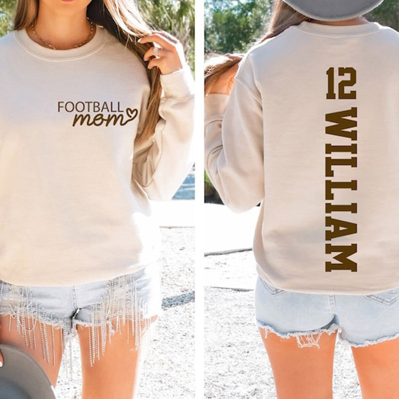 Customized Football Mom Sweatshirt