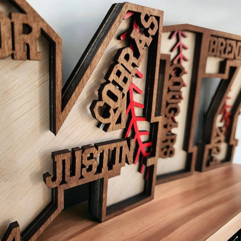 Custom Baseball Senior Gift, Baseball Number