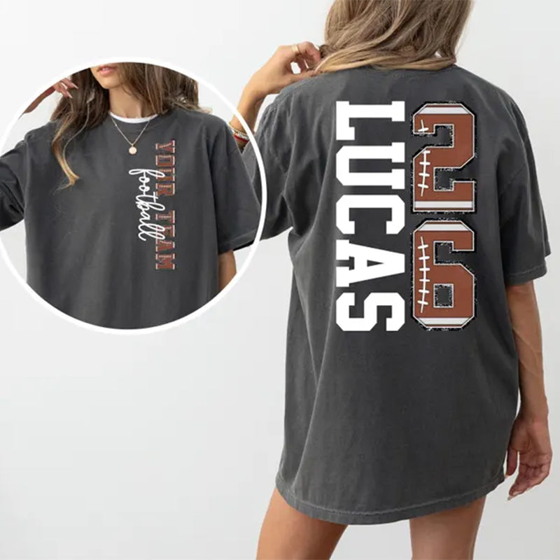 Custom Team Football Shirt With Kids Name & Jersey Number