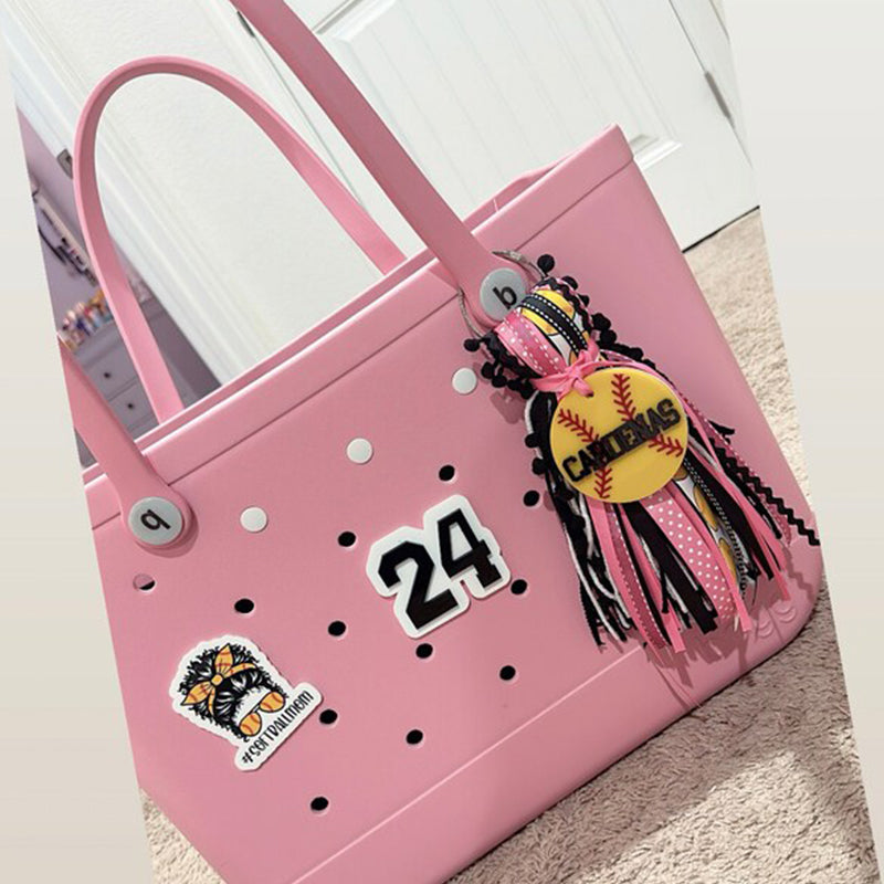 Softball Baseball bag tag, bag charm