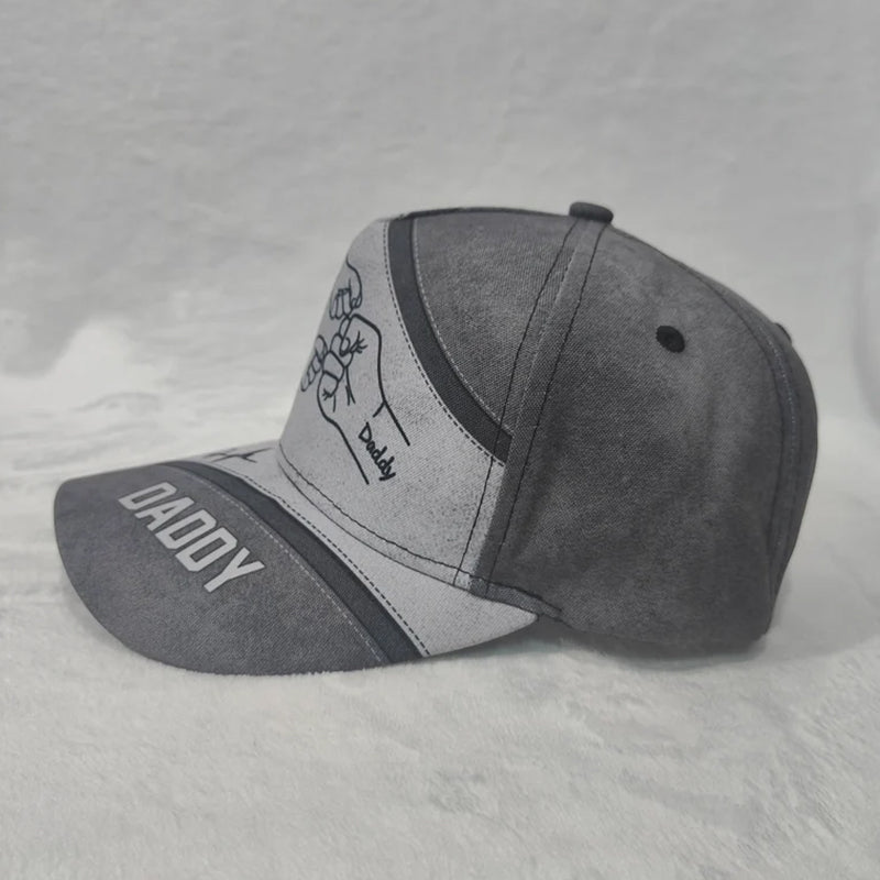 Personalized Fist Bump Daddy Grandpa Classic Cap
