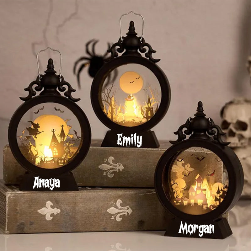 Personalized Kids Halloween Light,Custom Halloween Lantern with name