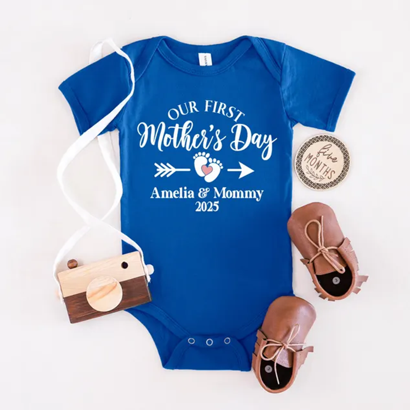 Personalised Matching Our First Mothers Day Shirt, 1st Mother Day Tee