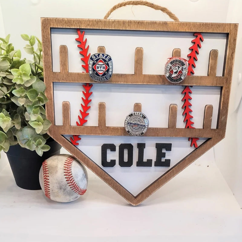 Football baseball hockey ring holder