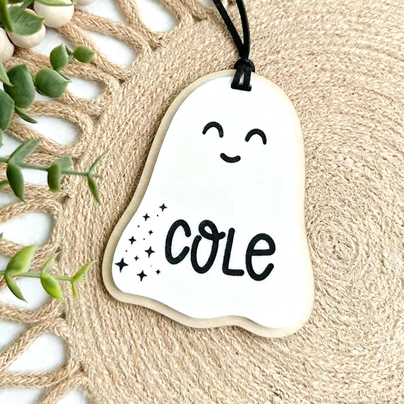Boo Basket Tag, Halloween Name Tags, Personalized Halloween Tag