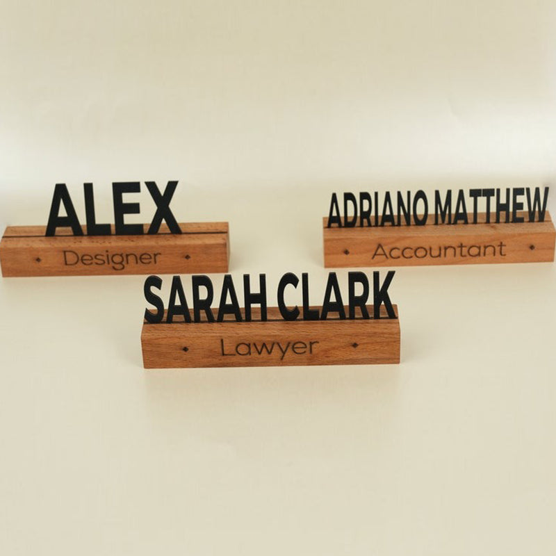 Personalized Wooden Name Plate