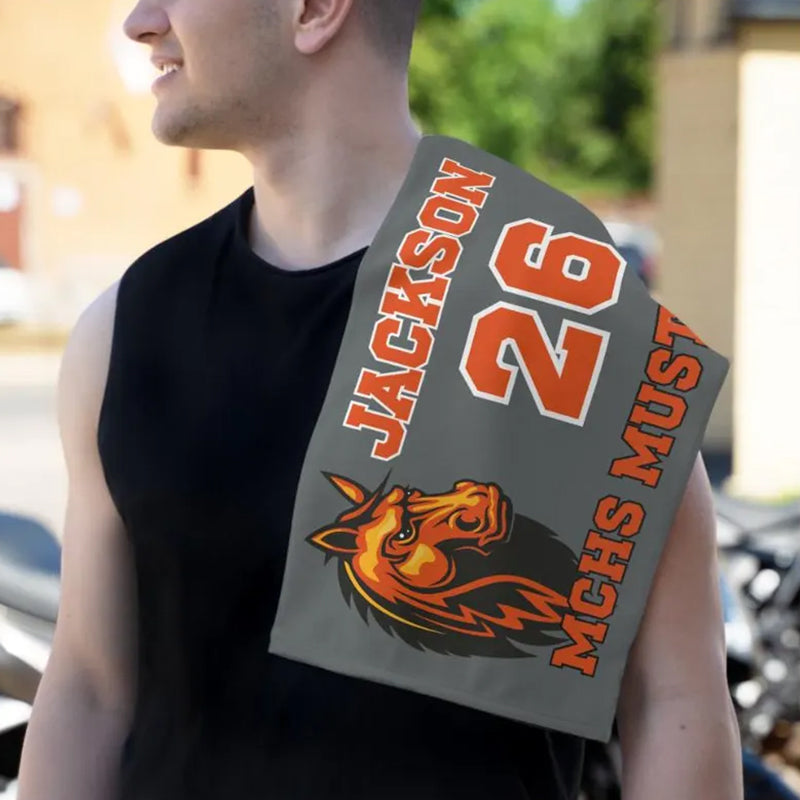 Custom Football Rally Towel, Football Team Gift