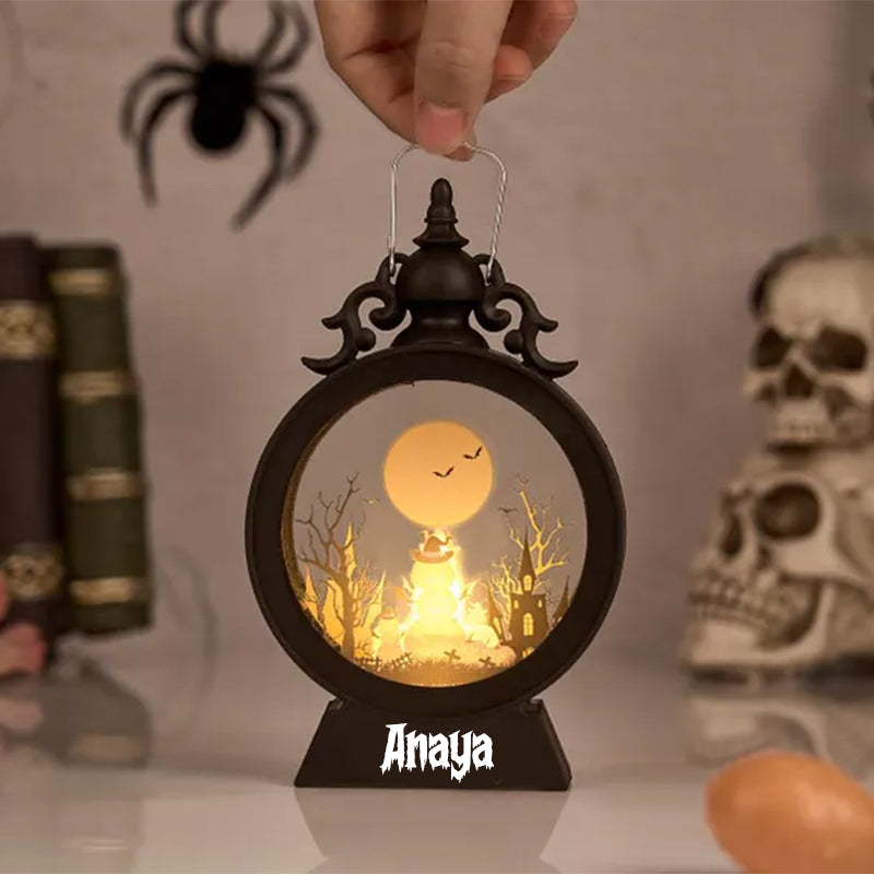 Personalized Kids Halloween Light,Custom Halloween Lantern with name