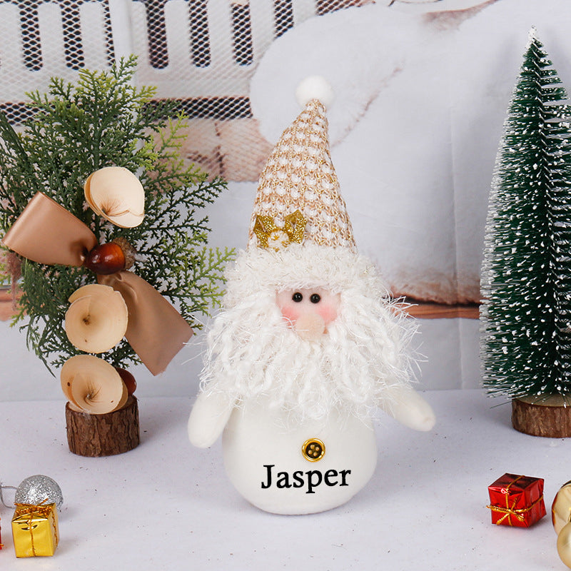 Personalized Christmas Snowman Doll