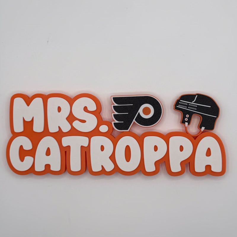 Eagles custom Handmade Nameplate