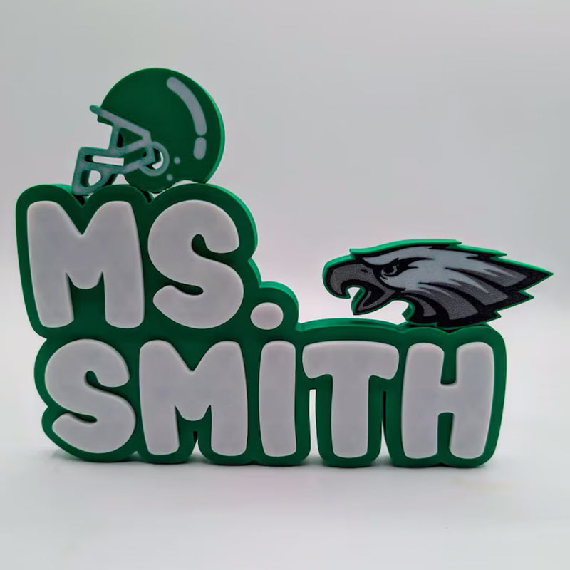 Eagles custom Handmade Nameplate