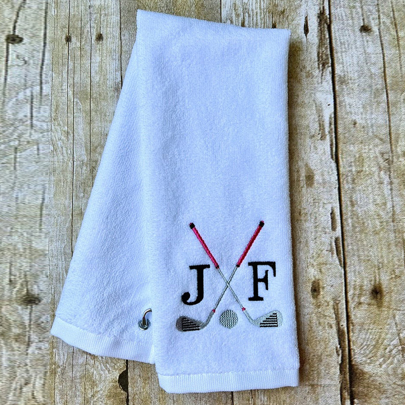 Personalized Golf Towel, Monogrammed Golf Towel