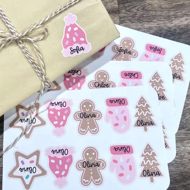 Personalized Christmas Gift Tag Stickers | Sticker Sheets