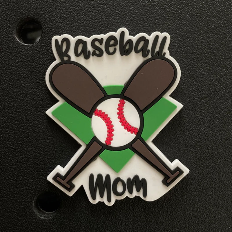 Baseball Mom Bats Bogg Bit Bag Charms for Bogg Bag and Simply Southern