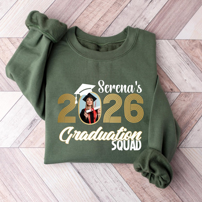 Photo Graduation 2026 Shirts,Custom Graduation T-Shirt