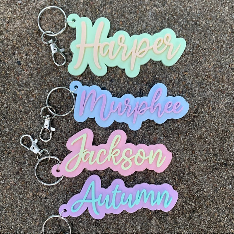 Bogg Bag Name Keychain, personalized bag charm