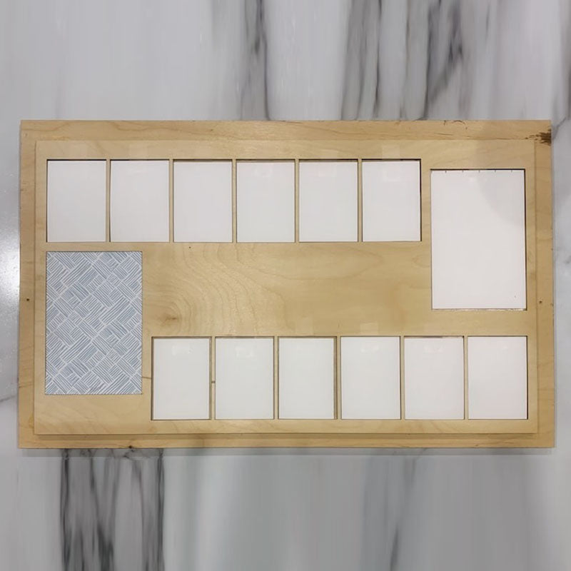 Personalized Photo Display with Raised Lettering Rustic Photo Display Board Back to School