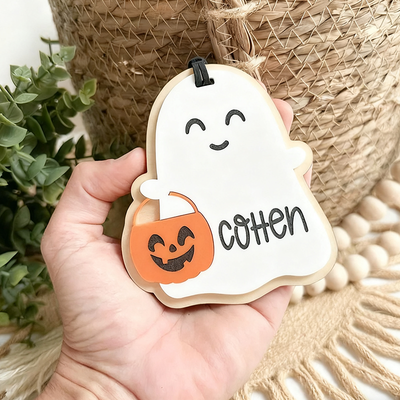 Boo Basket Tag, Halloween Name Tags, Personalized Halloween Tag