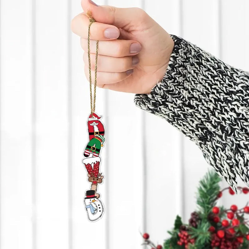 Custom Christmas Name Letter Ornament, Stocking Tag