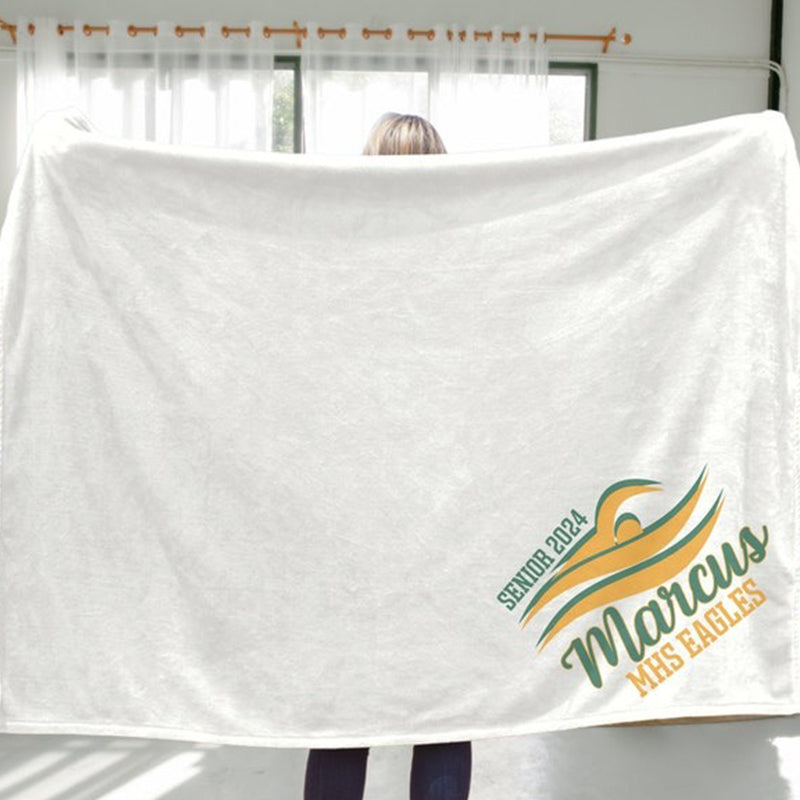 Personalized Sports Blanket, Custom Sports Gift
