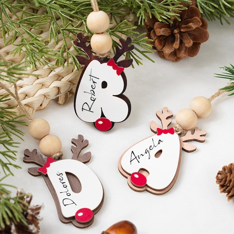 Personalized Christmas Name Ornaments, Initial Ornament 2025