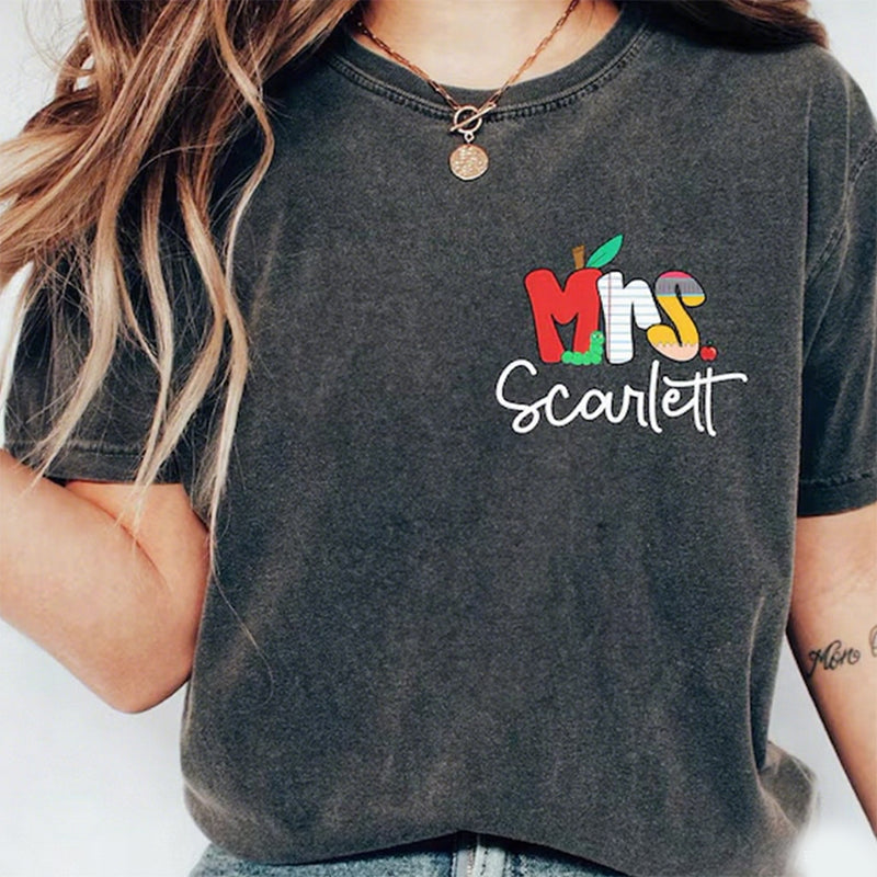 Personalized Teacher Name Shirt, Kindergarten Dream Team Teacher Shirt