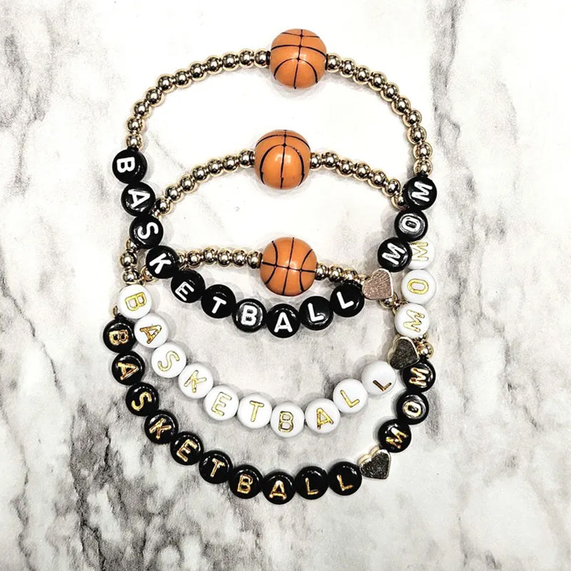 Baseball Softball Football Soccer Basketball Volleyball mom bracelet mom gift baseball gift ball mom stackable bracelets