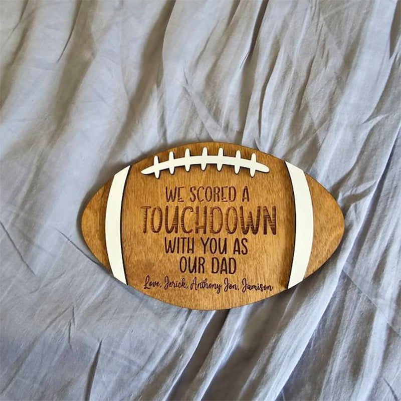 Football Dad Gift Custom Father's Day Sign