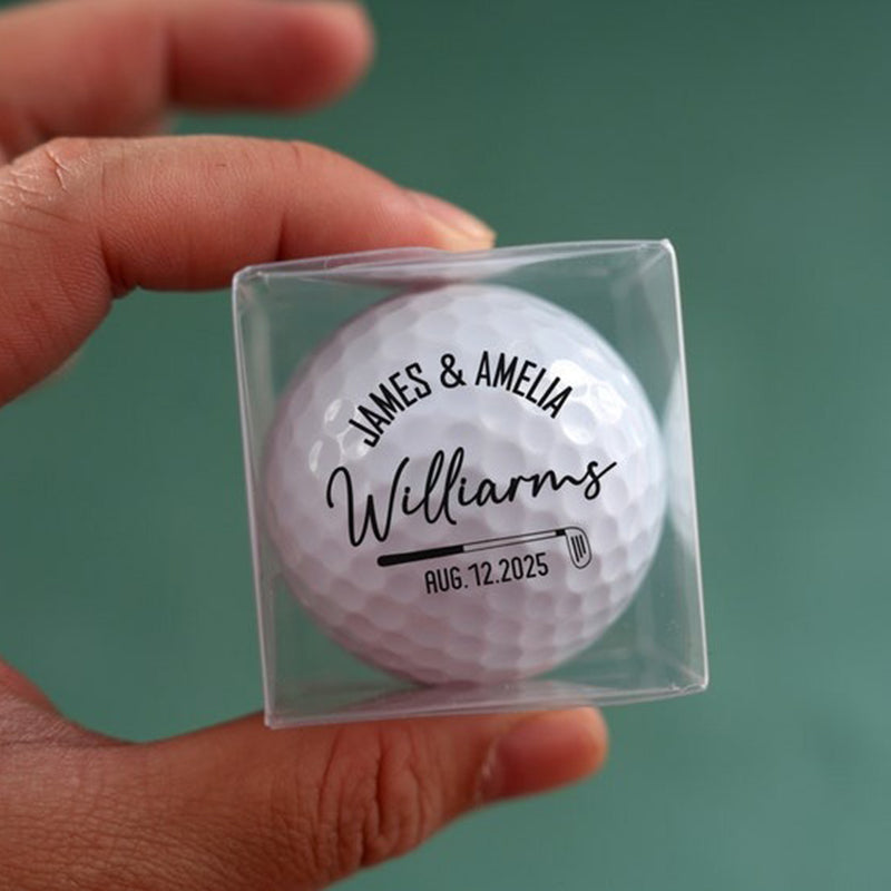 Personalized Wedding Golf Ball Gift, Wedding Favor, Bride and Groom Golf Balls