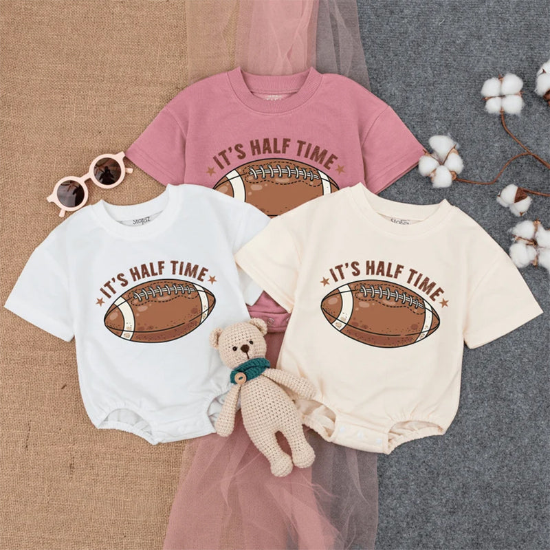 Personalized It's Halftime Bubble Romper