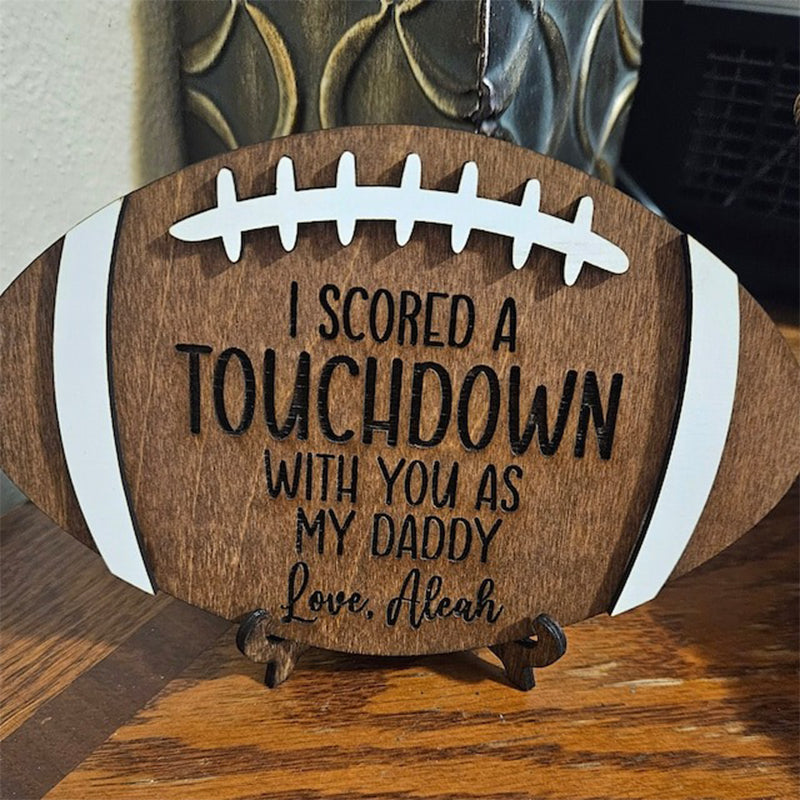 Football Dad Gift Custom Father's Day Sign