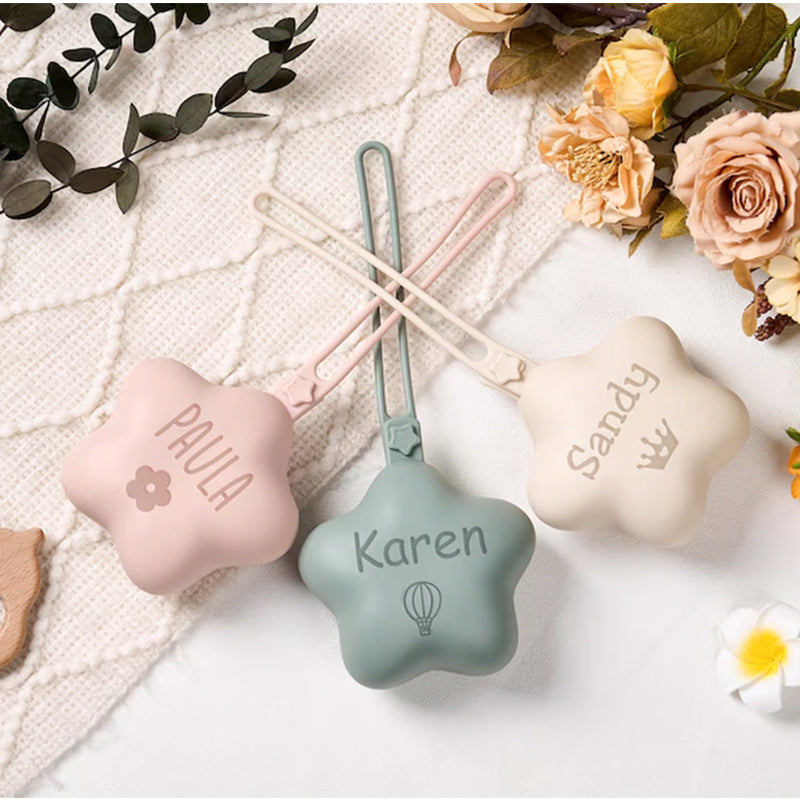 Personalised Silicone Dummy Bag,Baby Portable Travel Case