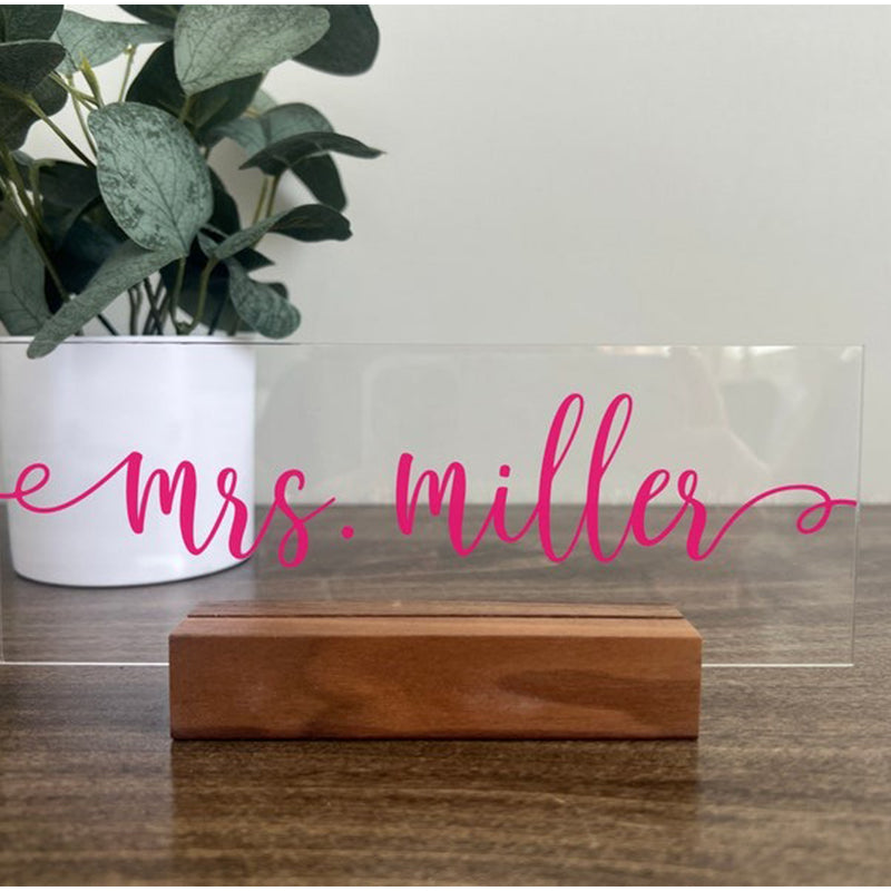 Custom Desk Name Plate, New Job Gift, Personalized Desk Plaque