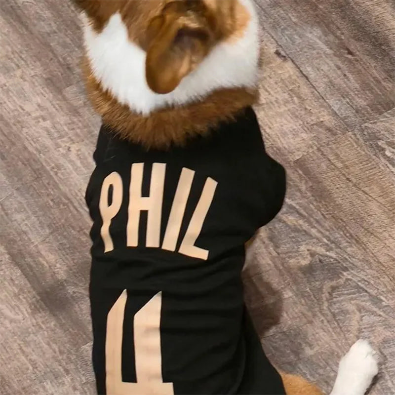 Custom Dog Jersey with Logo Personalize with Name