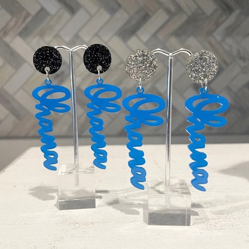 Acrylic School Spirit Earrings