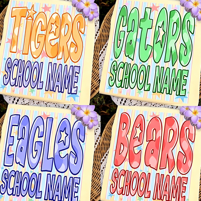 Custom School Mascot , Personalized Sport Shirt , Custom Team Logo Shirt