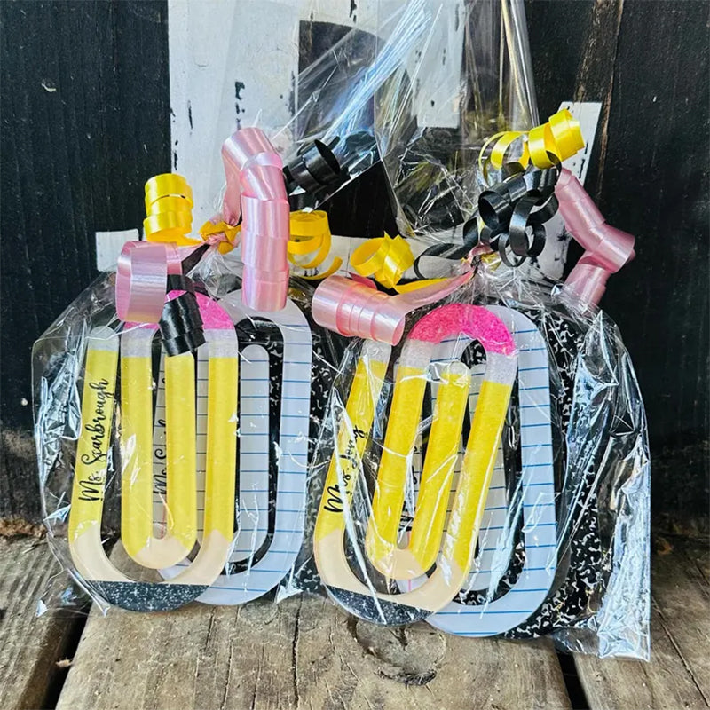 Teacher Appreciation Gift, 3 Set Paper Clip Personalized Jumbo Paper Clip