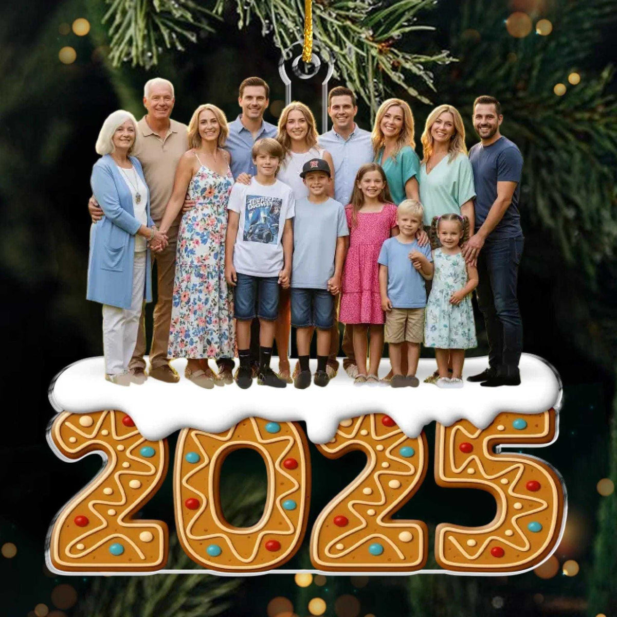 Personalized Photo Family, Friends, Couple Ornament