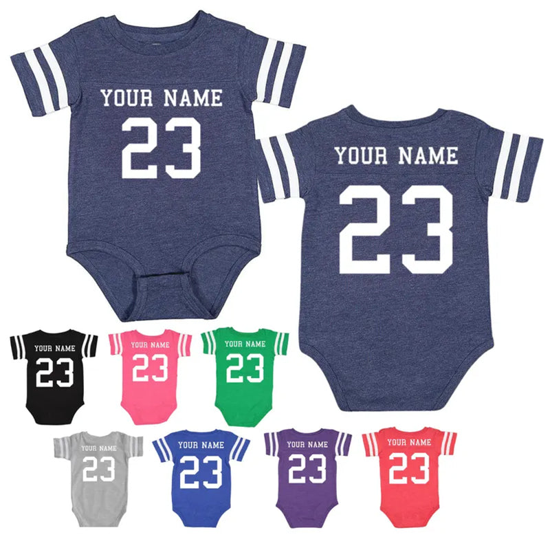 Custom Baby Football Jersey Bodysuit