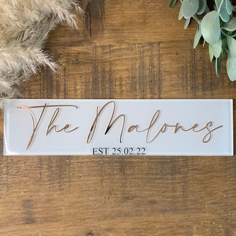 Personalised Wedding Gift for Home I Personalised Wedding Plaque