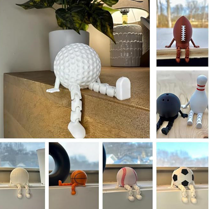 Football Soccer Baseball Basketball Volleyball Golf Bowling pins Bowling ball Desk Decor