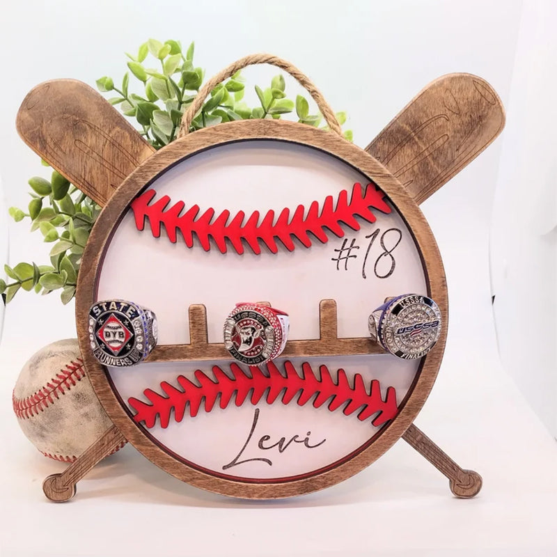 Football baseball hockey ring holder