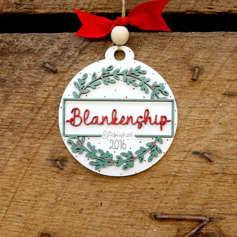 Personalized Family Christmas Ornament