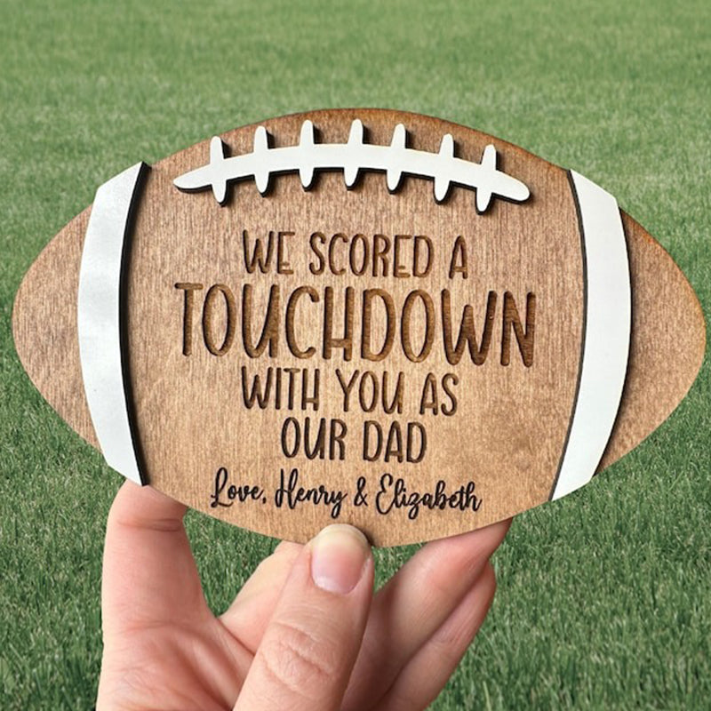 Football Dad Gift Custom Father's Day Sign