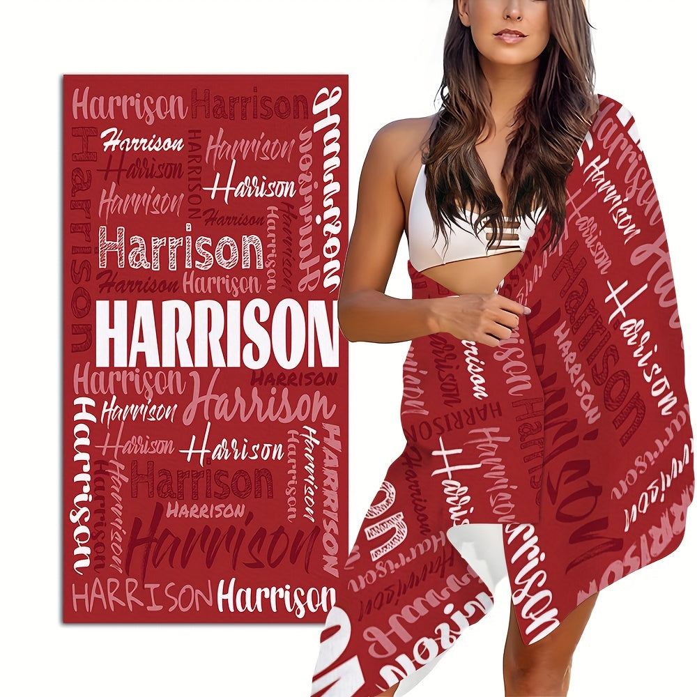Customizable Beach Towel, Super Absorbent Polyester 100%