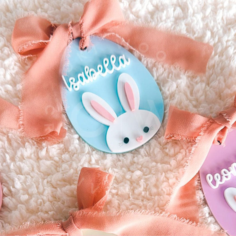 Easter bunny tags , easter basket tags